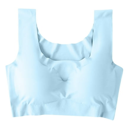 Juslio Minimizer Bras for Women Full Coverage Athletic Padded Comfortable Solid Vest Breasted Bra