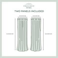 thumbnail image 6 of Nicole Miller Turion Floral Room Darkening Blackout Grommet Top Curtain Panel Pair, 52"x96", Ash Grey, 6 of 7