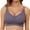 Grey, variant on Women's Strappy Padded Medium Support Yoga Sports Bra Workout Top for Fitness and Exercise Beige L