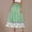 Green, variant on Women's Plus Size Skirts Elastic High Waisted Casual Skirt Summer Boho Floral Tiered Midi Skirts Purple L