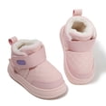 thumbnail image 7 of Kids Boots Winter Girls Water Resistant Thermal Insulated Ankle Booties Solid Color Short Boots Outdoor Play Footwear for Toddler Kids Cold Weather Girl Winter Boots Pink 4.5 Years-5 Years, 7 of 7