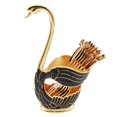 thumbnail image 2 of Organizador de cubiertos para almacenamiento de cubiertos, estante para exhibición de cubiertos, cucharas de café, cisne Negro, 2 of 9