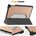 thumbnail image 6 of Dteck for Google Pixel Tablet 2023 Case, Ultra Slim Foldable Folio Stand Hard Back Cover Shockproof Protective Case for Google Pixel Tablet,Rosegold, 6 of 7