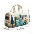 thumbnail image 3 of Btomtd Printed Patchwork Travel Tote Bag, Travel Shoulder Bag for Weekend Trips, Large Capacity Colorful Handbag, B, 3 of 8