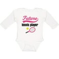 thumbnail image 3 of Inktastic Future Tennis Player Baby Girl Girls Long Sleeve Baby Bodysuit, 3 of 5