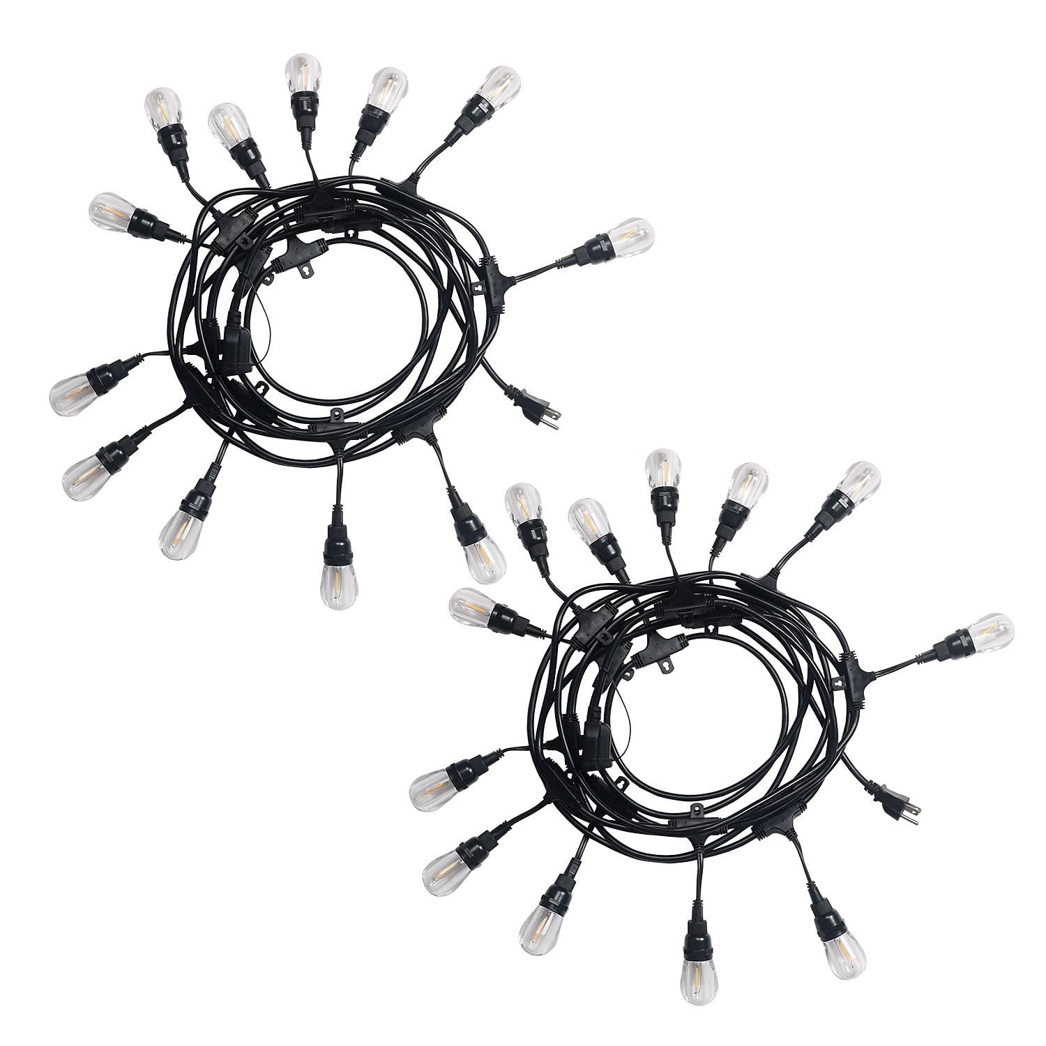 Honeywell 24' CommercialGrade LED Indoor/Outdoor Café String Lights (2