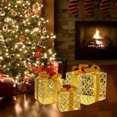 thumbnail image 1 of Fiudx Luces Navideñas para Caja de Regalo, Diseño de Cinta Iluminada, Cuentas Led Luminosas, Decoración para Interiores y Exteriores, Fiestas Navideñas, Funciona con Pilas, Juego de 3, Varios Tamaños, 1 of 6