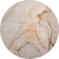 thumbnail image 2 of Addison Rugs Mayfield Washable Transitional Watercolors Orange Round Rug, 8' x 8', 2 of 5