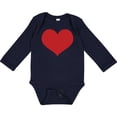 thumbnail image 3 of Inktastic Red Heart Valentine Boys or Girls Long Sleeve Baby Bodysuit, 3 of 5