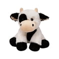 thumbnail image 2 of Soft Sitting Cow Plush Toy Realistic Farm Animal Stuffed Doll for Decor & Collectors(White-23cm), 2 of 5
