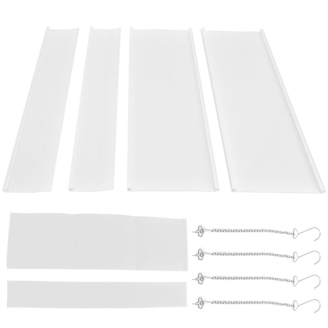 Protector contra el viento para aire acondicionado central, 4 unidades, deflector de viento frío, deflector para salida de aire acondicionado (45 x 45 cm)