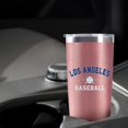 thumbnail image 5 of Los Angeles Insulated Tumbler with Lids and Straws Insulated Stainless Steel Cup Travel Coffee Mug Baseball Gifts 20 Oz, 5 of 6