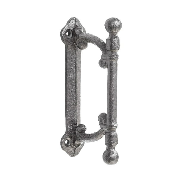 Manija de puerta corrediza de granero con tornillos, manija retro robusta en estilo rústico de granja - para casas de campo, garajes, cobertizos