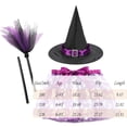 thumbnail image 2 of Izexuh Halloween Pumpkin Skirt and Witch Hat Set with Broomstick Printed Tulle Skirt and Hat Costume Outfit with 3 Piece Accessories Cosplay Dress and Party Outfit 120, 2 of 6