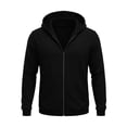 thumbnail image 3 of Horkkom Zip Up Hoodie Men Fall Outfits Plain Workout Hoodie Thin Casual Sweatshirt with Pockets XL, 3 of 7