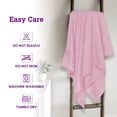 thumbnail image 6 of Casa Lino 2Pc Premium Bath Sheets (Extra Large) for Adults (72" x 36") - 100% Cotton, 400GSM, Ultra Absorbent (Blush), 6 of 6