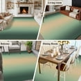 thumbnail image 5 of Green Ombre Area Rugs 5'x8', Washable Small Throw Rugs for Classroom Bedroom, Modern Yellow Gradient Farmhouse Art Indoor Outdoor Rug Non-Slip Low Pile Carpet Runner Reversible Floor Mats, 5 of 8
