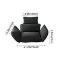 thumbnail image 3 of Hanging Basket Cushion Thickened Swing Pad 21x26x5in Indoor Outdoor Egg Chair Lounger Seat Nylon Spandex Cover, 3 of 8