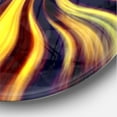 thumbnail image 3 of Designart Horloge Murale Moderne 'jaune Violet Noir Fantaisie', 3 of 6