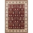 thumbnail image 1 of Ahgly Company Indoor Rectangle Mid-Century Modern Brown Oriental Area Rugs, 4' x 6', 1 of 6