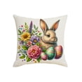 thumbnail image 2 of EGNMCR Easter Decorations, Easter Cartoons Bunny Patterns Home Decor Sofa Cushion Covers Various Festive Printed Cushion Covers Suitable For Easter Holiday Decoration Linen pillowcase, 2 of 6