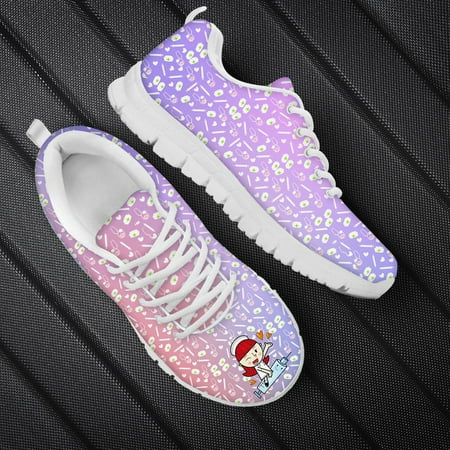 

Summer Lightweight Ladies Lace Up Sport Running Shoes For Women Sneakers 2023 Casual Shoes Cartoon Nurse Print Mesh Womens Flats