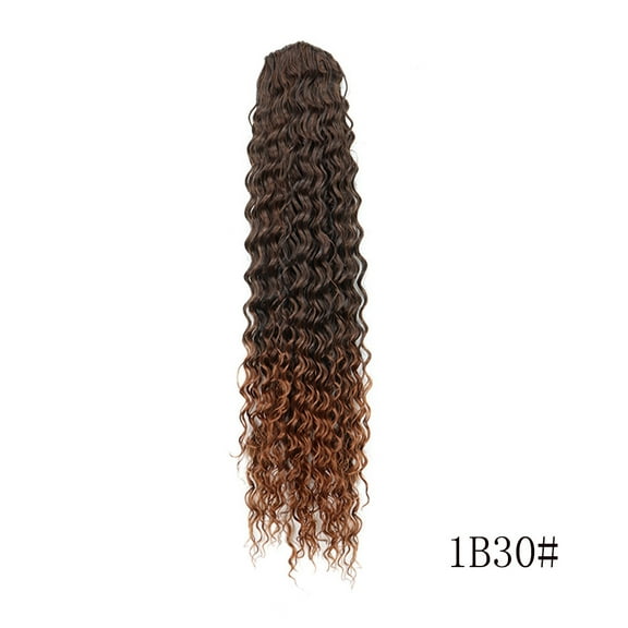 ERDOUY 23.62 Inch Curly Synthetic Ponytail Extension, Drawstring & Clip-in Fake Hair, Natural-Looking Voluminous Hair Extensions for Women’s Styling, Easy to Apply, Dark brown