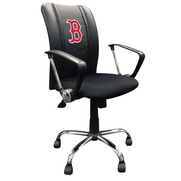Dreamseat XZOCCURVE-PSMLB20031 Chaise de Travail Courbe Sox Rouge Sox MLB avec Panneau de Logo Secondaire