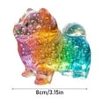 thumbnail image 2 of Colorful Clear Glass Puppy Figurine, Dog Ornament With Gradient Effect, Decorative And Collectible Glass Dog Ornament For Desks Bookshelves Windowsills, Ideal Gift For Holidays, 2 of 3