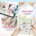 thumbnail image 3 of LAICAIW T02 Mini Printer Sticker Printer-Wireless Mini Sticker Printer Machine, Wireless Pocket Mini Printer for iPhone, Mini Thermal Printer with 3 Rolls Thermal Paper for Journal, Memo, Photo, 3 of 7