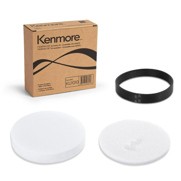 Kit de accesorios Kenmore KU1010 de prefiltros y correa para aspiradora