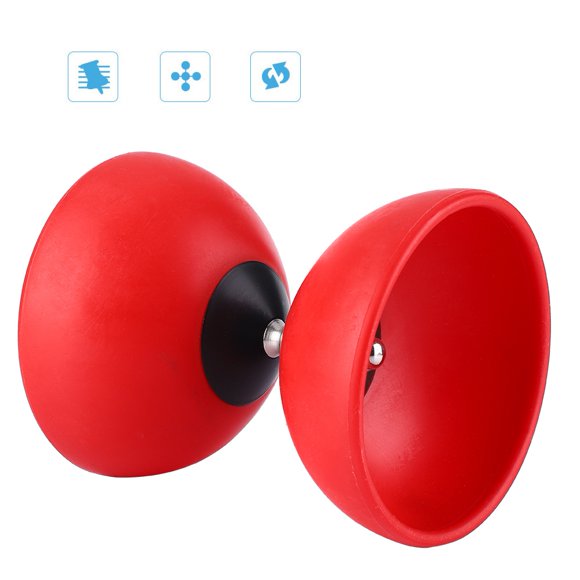Fdit Diabolo, Chinese Yoyo,Triple Bearing Diabolo Set Chinese Yoyo with Coloured Diablolo Sticks