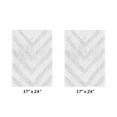 thumbnail image 4 of Better Trends 2 Piece Bathroom Rug Set 100% Cotton Extra Soft Tufted Bath Rug Water Absorbent Non-Slip Bath Mat Machine Washable (White) Hugo Collection, 4 of 6