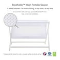 thumbnail image 2 of BreathableBaby Breathable Mesh Portable Bassinet - White, 2 of 6