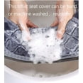 thumbnail image 5 of AUQ Toilet Seat Cover for Bathroom Toilet Seat Cushion Covers Soft Thicker Warmer Washable Toilet Seat Cover Pads with Zipper Home Reusable Fits Most Size Toilet Lids, 5 of 7