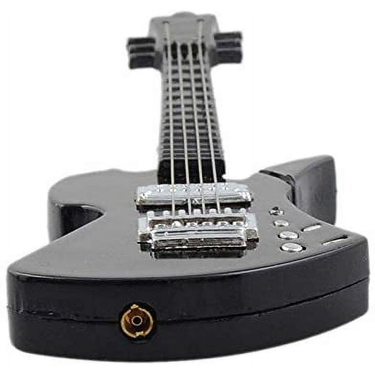 Piioket Creative Guitar Shaped Cigarette Lighter Refillable Butane Gas Cigar Lighter Windproof