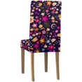 thumbnail image 4 of POGLIP Little Flowers Stretch Chair Cover Protector Seat Slipcover for Dining Room Hotel Wedding Party Set of 4, 4 of 5