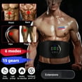 MarCoolTrip MZ-7 Ab Stimulator Belt: EMS Muscle Toner For Home Abdominal Training