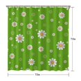 thumbnail image 5 of Waterproof Daisy Flower Shower Curtain 72x72 Inch Boho Style Polyester Unique Shower Curtain for Bathroom Hotel Home Decor with 12 Plastic Hooks, 5 of 5