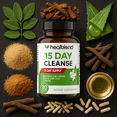 thumbnail image 5 of Healblend 15 Day Cleanse Detox Supplement, Natural Colon Cleanser with Senna, Cascara Sagrada, Aloe Vera & Probiotics for Bloating Relief, 30 Capsules (3-Pack), 5 of 8