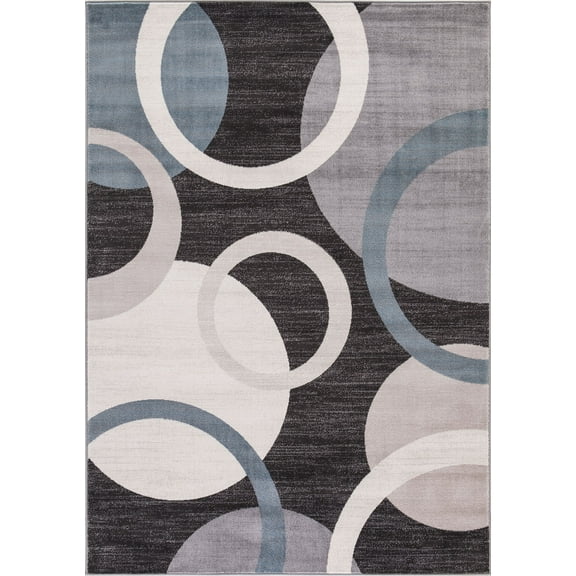 Concord Global Trading Lara Collection Circles Area Rug