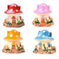 thumbnail image 2 of Naiovety Mushroom House Artificial Mini Atractivo Jardín Decoración Micro-Paisaje Hada Miniatura Casas Dormitorio Carnosidad Patio Decoración Rosa Naiovety HA074839-02, 2 of 6