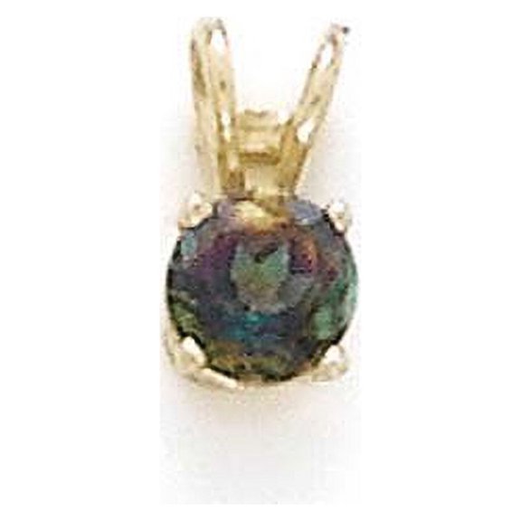 14k Yellow Gold Mystic Topaz Pendant