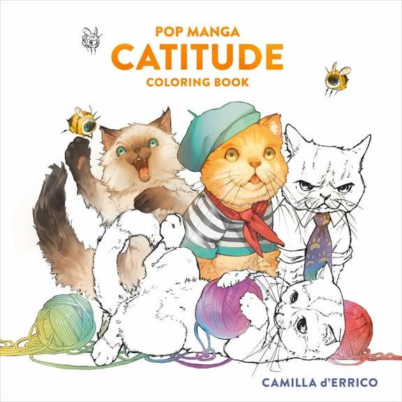 Pop Manga Catitude Coloring Book (Paperback)