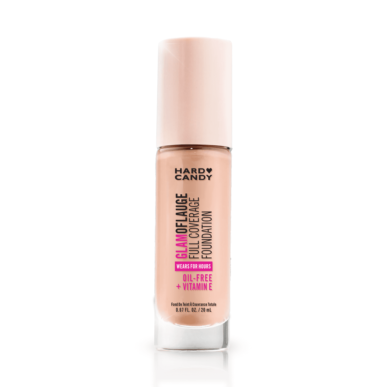 Hard Candy Glamoflauge Full Coverage Foundation, 1503 Linen, Oil-Free, 20 mL