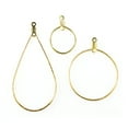 thumbnail image 5 of Blue Moon Beads Gold Metal Hoop Earrings for DIY Jewelry Making , Unisex, Adult, 36 Pieces, 5 of 8
