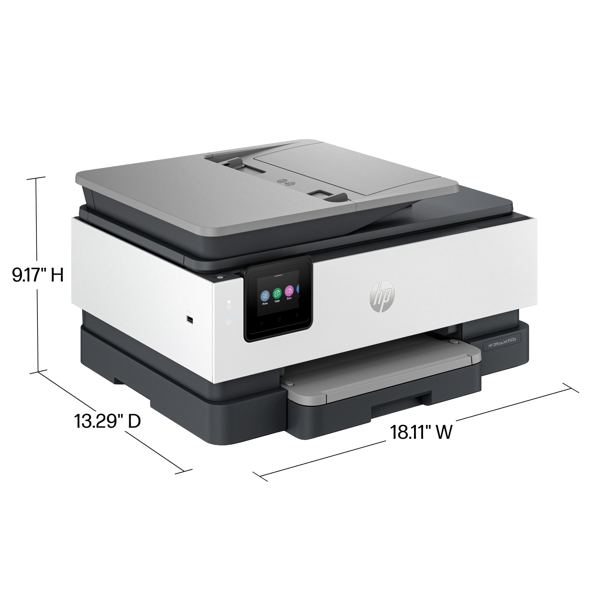 HP OfficeJet 8122e Wireless All-in-One Color Inkjet Printer, Scanner, Copier, ADF, 3 months Instant Ink