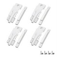 thumbnail image 1 of 4 Pack Window Sash Locks, Window Latches Replacement Sash Locks White Fits Horizontal Sliding Window, 1 of 6