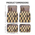 thumbnail image 2 of Gaeub Chess Board With Pawns Print 4 Pieces Car Floor Mats Car,Universal Car Carpet Mats,Fit for SUV, Vans, Sedans,Trucks, 2 of 6