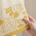 thumbnail image 5 of REGALWOVEN 2 Pack Pure Cotton Hand Towels with Rose Jacquard, Soft Absorbent Quick Dry Towel Set for Bathroom, Kitchen, Spa, Gym Yellow 29" x 13", 5 of 6